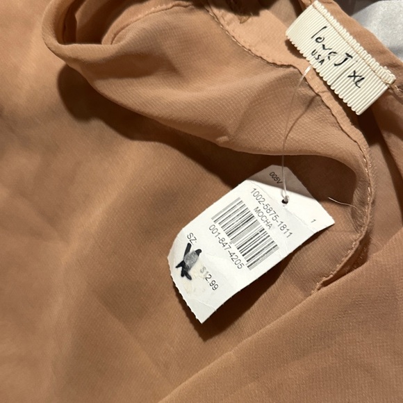 Love J Tan Sheer Crop Top - Picture 6 of 6